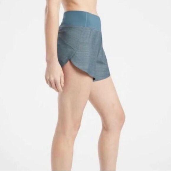 Athleta run with it textured 3.5” shorts space dye 1x running jogging Gorpcore - Picture 4 of 9